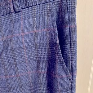 Banana Republic Ryan Fit Plaid Wool blend Pants Size 2